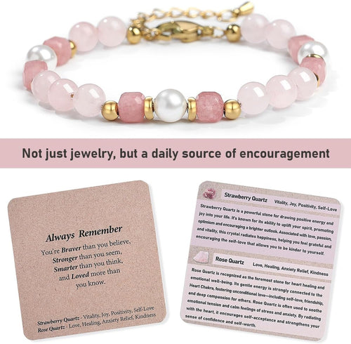 Always Love - Rose Quartz & Pearl Bracelet
