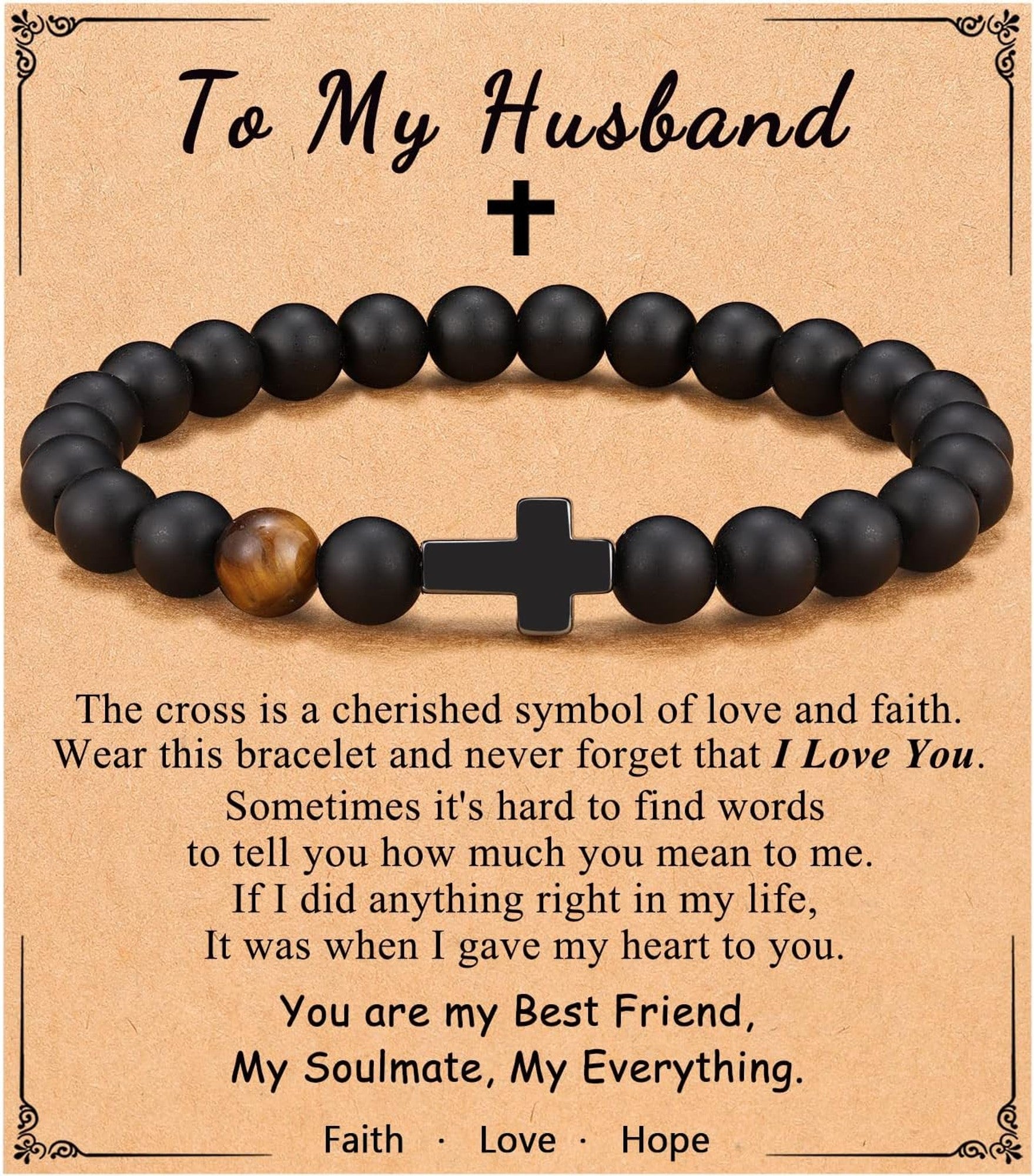 Cross Faith Men's Bracelet