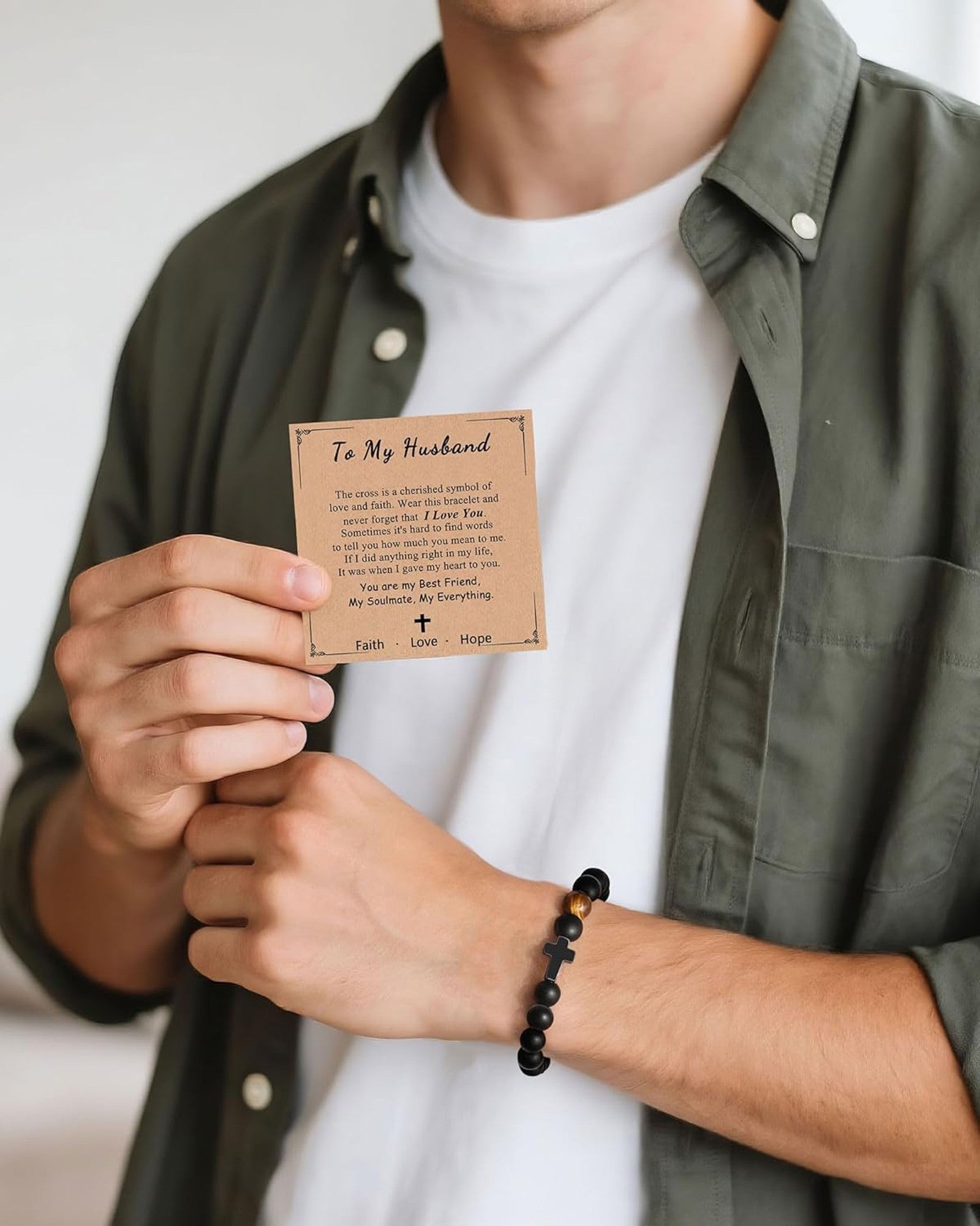 Cross Faith Men's Bracelet