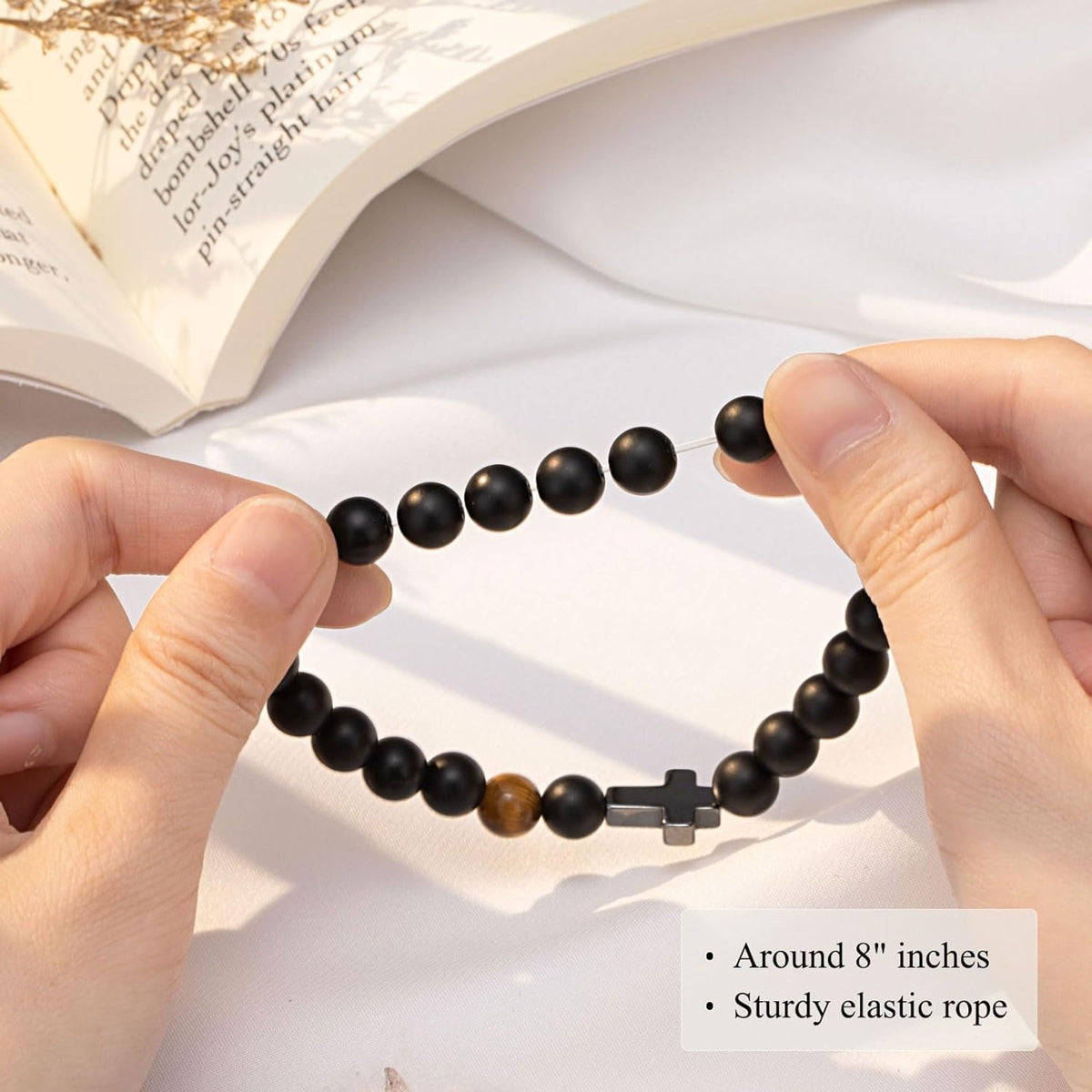 Xiniss cross faith mens bracelet gift box