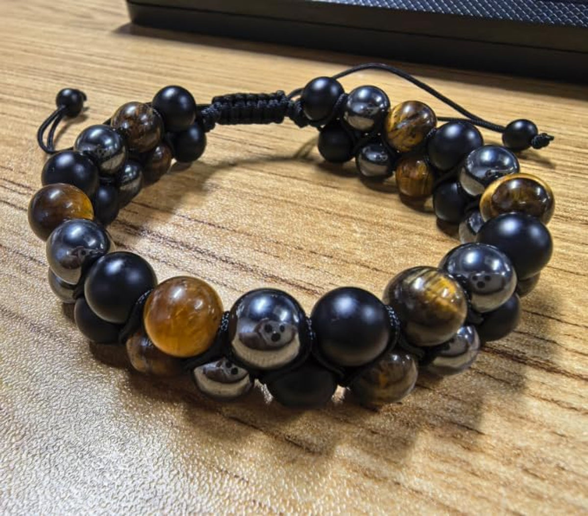 To My Dad American flag cross bracelet gift