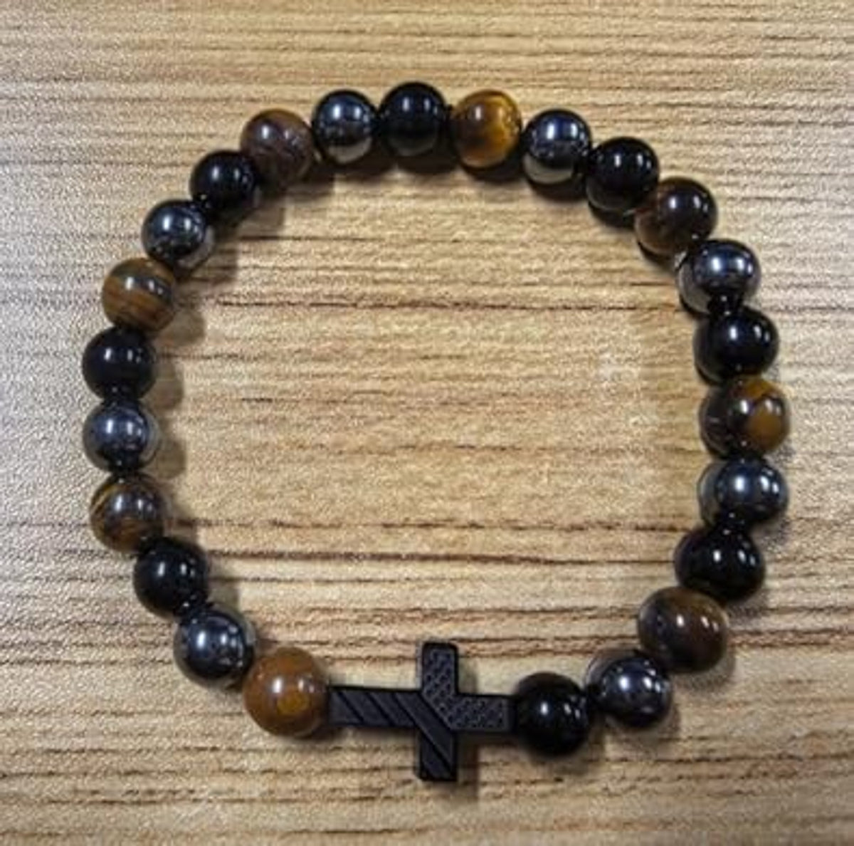 Mens triple protection bracelet adjustable cord layers